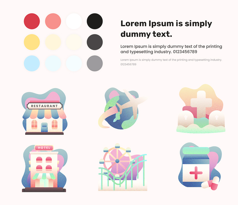 Fleshing out the brand direction of ThisAbility with its the color scheme, typography, and graphical elements